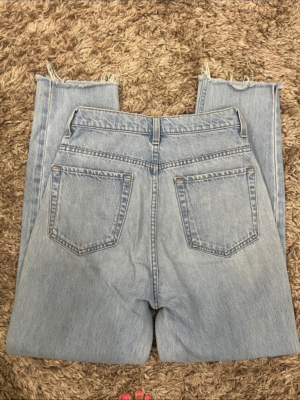 MOTHER “SNACKS” Light Blue High-Rise Straight Jeans - Picture 7 of 7